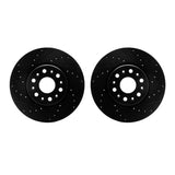 R1 Concepts 17-25 Buick Enclave Front Drilled & Slotted Black Brake Rotor Set by R1 Concepts RNC-WHPN1-48001