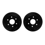 R1 Concepts 88-00 Cadillac Escalade Front Drilled & Slotted Black Brake Rotor Set by R1 Concepts RNC-WHPN1-48007