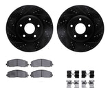 R1 Concepts 12-25 Chrysler Voyager Front Drill/Slot Black Rotors w/Euro Ceramic Pads by R1 Concepts RNC-WHTH1-40003