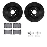 R1 Concepts 10-16 Hyundai Genesis Coupe Front Drill/Slot Black Rotors w/Optimum Pads by R1 Concepts RNC-WHUH1-03064
