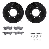 R1 Concepts 71-91 Chevrolet V10 Front Drilled & Slotted Black Brake Rotor Set w/Optimum OE Pads and Hardware by R1 Concepts RNC-WHUH1-42006
