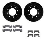 R1 Concepts 01-20 Chevrolet Silverado 3500 HD Front Drill/Slot Black Rotors w/Optimum Pads by R1 Concepts RNC-WHUH1-48037