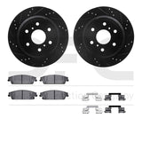 R1 Concepts 07-20 Cadillac Escalade Rear Drill/Slot Black Rotors w/Optimum Pads by R1 Concepts RNC-WHUH1-48063