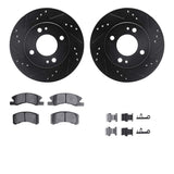 R1 Concepts 14-15 Mitsubishi Mirage Front Drill/Slot Black Rotors w/Optimum Pads by R1 Concepts RNC-WHUH1-72078