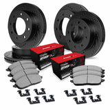 R1 Concepts 19-24 Ram 3500 Front & Rear Drill/Slot Black Rotors w/Optimum Pads by R1 Concepts RNC-WHUH2-40270