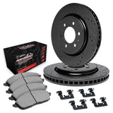 R1 Concepts 95-04 Toyota 4Runner Front Drill/Slot Black Rotors w/Off-Road/Tow Pads by R1 Concepts RNC-WHVH1-76011
