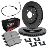 R1 Concepts 19-25 Cadillac Escalade ESV Rear Drill/Slot Black Rotors w/Off-Road/Tow Pads by R1 Concepts RNC-WHVS1-47002