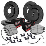 R1 Concepts 19-25 Cadillac Escalade ESV Front & Rear Drill/Slot Black Rotors w/Off-Road/Tow Pads by R1 Concepts RNC-WHVS2-47001