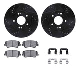 R1 Concepts 12-16 Hyundai Elantra GT Front Drill/Slot Black Rotors w/Ceramic Pads by R1 Concepts RNC-WHWH1-03067