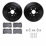 R1 Concepts 14-21 Tesla S Front Drilled & Slotted Black Brake Rotor Set w/Ceramic Pads and Hardware by R1 Concepts RNC-WHWH1-26001