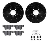 R1 Concepts 12-21 BMW 228i xDrive Front Drilled & Slotted Black Brake Rotor Set w/Ceramic Pads and Hardware by R1 Concepts RNC-WHWH1-31109