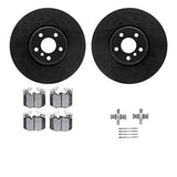 R1 Concepts 16-25 BMW 540i xDrive Front Drilled & Slotted Black Brake Rotor Set w/Ceramic Pads and Hardware by R1 Concepts RNC-WHWH1-31122