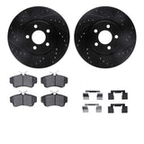 R1 Concepts 03-09 Chrysler PT Cruiser Front Drill/Slot Black Rotors w/Ceramic Pads by R1 Concepts RNC-WHWH1-39025