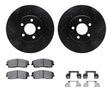 R1 Concepts 05-23 Chrysler 300 Front Drilled & Slotted Black Brake Rotor Set w/Ceramic Pads and Hardware by R1 Concepts RNC-WHWH1-39033