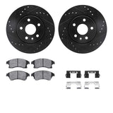 R1 Concepts 11-17 Chevrolet Cruze Limited Front Drill/Slot Black Rotors w/Ceramic Pads by R1 Concepts RNC-WHWH1-47065