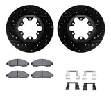 R1 Concepts 04-08 Chevrolet Colorado Front Drill/Slot Black Rotors w/Ceramic Pads by R1 Concepts RNC-WHWH1-48056