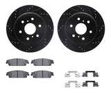 R1 Concepts 07-20 Cadillac Escalade EXT Rear Drill/Slot Black Rotors w/Ceramic Pads by R1 Concepts RNC-WHWH1-48063
