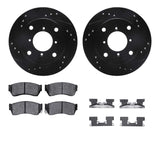 R1 Concepts 89-01 Chevrolet Metro Front Drilled & Slotted Black Brake Rotor Set w/Ceramic Pads and Hardware by R1 Concepts RNC-WHWH1-50003