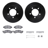 R1 Concepts 76-85 Ford Bronco Front Drilled & Slotted Black Brake Rotor Set w/Ceramic Pads and Hardware by R1 Concepts RNC-WHWH1-54020