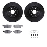 R1 Concepts 13-19 Ford Transit Connect Front Drill/Slot Black Rotors w/Ceramic Pads by R1 Concepts RNC-WHWH1-54225