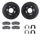 R1 Concepts 90-05 Chrysler Sebring Front Drilled & Slotted Black Brake Rotor Set w/Ceramic Pads and Hardware by R1 Concepts RNC-WHWH1-72037