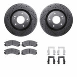 R1 Concepts 05-22 Mitsubishi Outlander PHEV Front Drill/Slot Black Rotors w/Ceramic Pads by R1 Concepts RNC-WHWH1-72045
