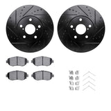 R1 Concepts 93-10 Lexus GS430 Front Drilled & Slotted Black Brake Rotor Set w/Ceramic Pads and Hardware by R1 Concepts RNC-WHWH1-75010