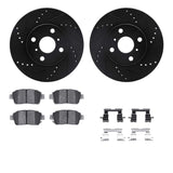 R1 Concepts 04-06 ScIon xA Front Drilled & Slotted Black Brake Rotor Set w/Ceramic Pads and Hardware by R1 Concepts RNC-WHWH1-91002
