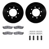R1 Concepts 03-08 Dodge Ram 3500 Front Drilled & Slotted Black Brake Rotor Set w/Super Duty Pads and Hardware by R1 Concepts RNC-WHXH1-40171
