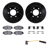 R1 Concepts 07-18 Dodge Sprinter 2500 Front Drilled & Slotted Black Brake Rotor Set w/Super Duty Pads by R1 Concepts RNC-WHXS1-40013