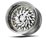 Aodhan DS03 (Driver Side) 18" 5x114.3 Silver w/Machined Face by Aodhan DS318955114330SMF_D