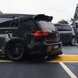 Zaero Design VW Golf GTI Mk7 EVO-1 Gloss Black Rear Diffuser by Zaero Design ZA-GOLF-7-GTI-DF