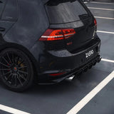 Zaero Design VW Golf GTI Mk7 EVO-1 Gloss Black Rear Diffuser by Zaero Design ZA-GOLF-7-GTI-DF