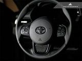 AutoTecknic Carbon Fiber Steering Wheel Trim Overlay - A90 Supra 2020-Up by AutoTecknic ATK-TO-0001