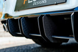 Flow Designs MK8 Golf R Flow-Lock Rear Diffuser by Flow Designs TXMK8RDF