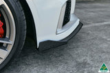 Flow Designs RS3 8V Sedan Facelift Front Lip Splitter & Stainless Steel Mounting Brace by Flow Designs TXRS38VFLSF-FW