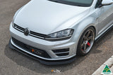 Flow Designs Mk7 Golf R Chassis Mounted Front Lip Splitter V3 by Flow Designs GLMK7RUSF-FEX