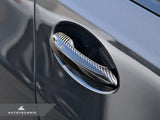 AutoTecknic Dry Carbon Door Handle Trim Set - G22 4-Series by AutoTecknic ATK-BM-0009-2D-9
