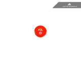 AutoTecknic Bright Red Audio Volume Button - F97 X3M | F98 X4M LCI by AutoTecknic ATK-BM-0041-GR-27