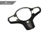 AutoTecknic Carbon Alcantara Steering Wheel Trim - G01 X3 | G02 X4 by AutoTecknic ATK-BM-0282-LCI-H-S-TJ