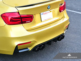 AutoTecknic Dry Carbon Extended-Fin Competition Rear Diffuser - F80 M3 | F82/ F83 M4 by AutoTecknic ATK-BM-0352-V2