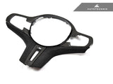 AutoTecknic Carbon Alcantara Steering Wheel Trim - F97 X3M | F98 X4M by AutoTecknic ATK-BM-0282-H-S