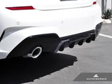 AutoTecknic Dry Carbon Extended-Fin Competition Rear Diffuser - G20 3-Series by AutoTecknic ATK-BM-0353-3