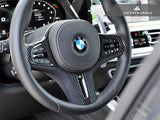 AutoTecknic Carbon Alcantara Steering Wheel Trim - F91/ F92/ F93 M8 by AutoTecknic ATK-BM-0282-LCI-S-27