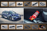 Flow Designs Mk7.5 Golf R Full Lip Splitter Set with Flow-Lock Rear Diffuser by Flow Designs GLMK75RPK2-FBR