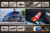 Flow Designs Mk7.5 Golf R Full Lip Splitter Set with Flow-Lock Rear Diffuser by Flow Designs TXMK75RPK2-FBR-S