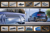 Flow Designs Mk7.5 Golf R Full Lip Splitter Set with Flow-Lock Rear Diffuser by Flow Designs TXMK75RPK2-WV-S