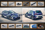 Flow Designs Mk7.5 Golf R Full Lip Splitter Set with Flow-Lock Rear Diffuser by Flow Designs TXMK75RPK0