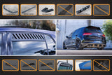 Flow Designs Mk7.5 Golf R Full Lip Splitter Set with Flow-Lock Rear Diffuser by Flow Designs GLMK75RPK0-WV-S