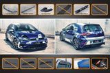 Flow Designs Mk7.5 Golf R Full Lip Splitter Set with Flow-Lock Rear Diffuser by Flow Designs GLMK75RPK0-WV-FBR-S